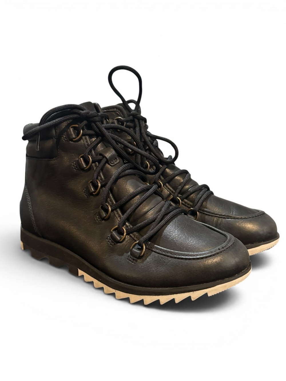 Sorel Black Harlow Waterproof Lace Up Boots- Women’s size 7.5